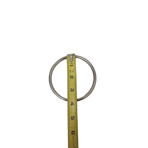 Metal Purse Ring Handle 4" Craft Supply DYI Utility Project Silver Circle VNTG - Picture 9 of 12